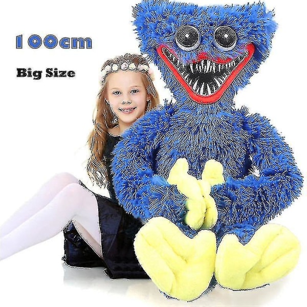 20cm/40cm/80cm/100cm Playtime Plyschleksaksfigur Huggy Wuggy Doll blue 20cm