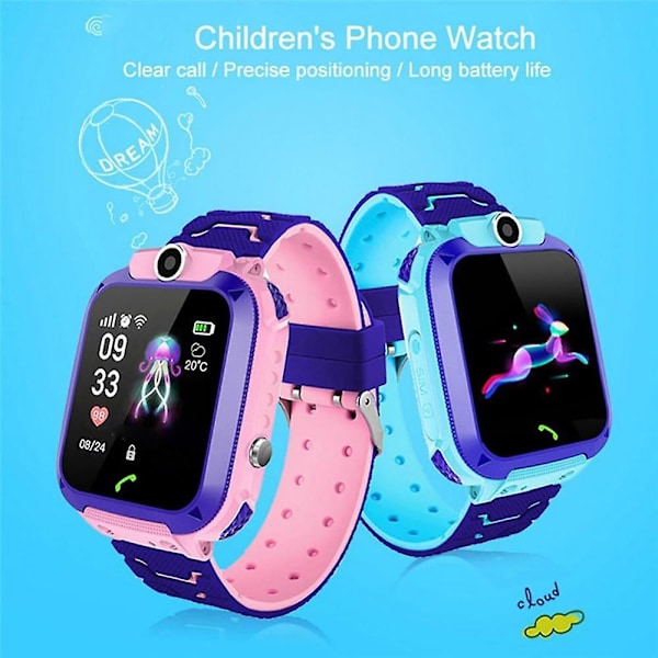 4G Smartklocka för barn 4G Smartwatch WIFI Tracker Röstchatt Video [GGL] Style B