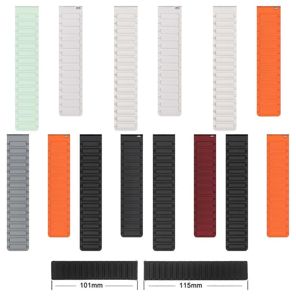 xDfind I-formad Magnetisk Silikon Klockarmband (LGL) Starlight 20mm