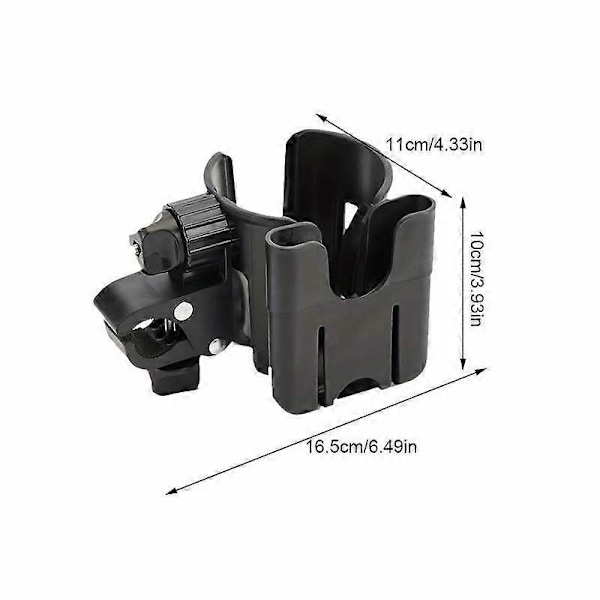 2-i-1 Barnevogn Kopholder Organizer: Universal Kopholder Til Barnevogne, Cykler, Kørestole LGL