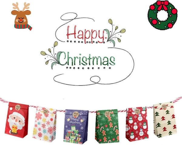 Julklappspapper Set - 6 Designer (12 Ark) - Julklappspapper (LGL)