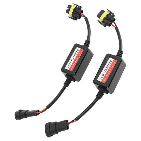 2 st H8 H9 H11 LED Canbus Decoder 12V Fel Fri Anti Flimmer Decoder för LED Strålkastare Dimljus LGL