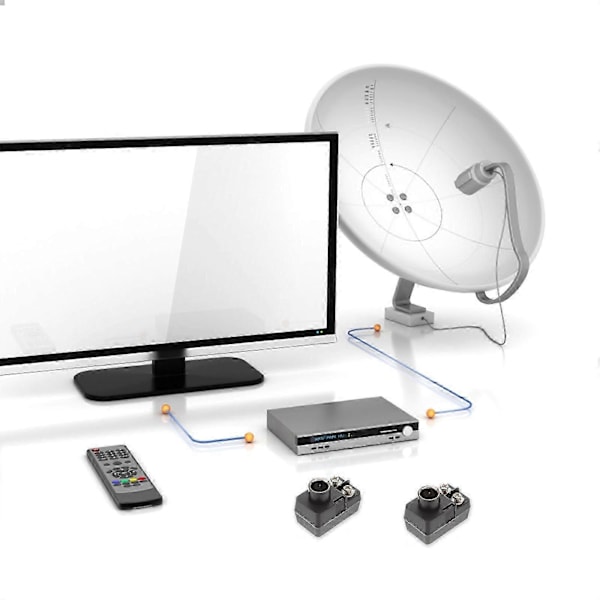 2 kpl Pikakiinnitettävä Ohminsovitusbaluni 75-300 Ohmin TV-signaalisovitin (LGL)