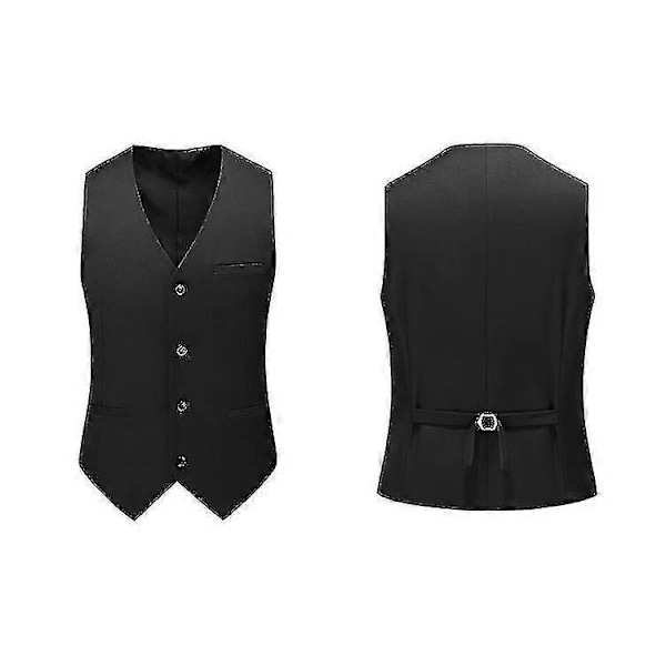 Klassisk forretningsvest for menn, Regular Fit smokingvest TA LGL Black S