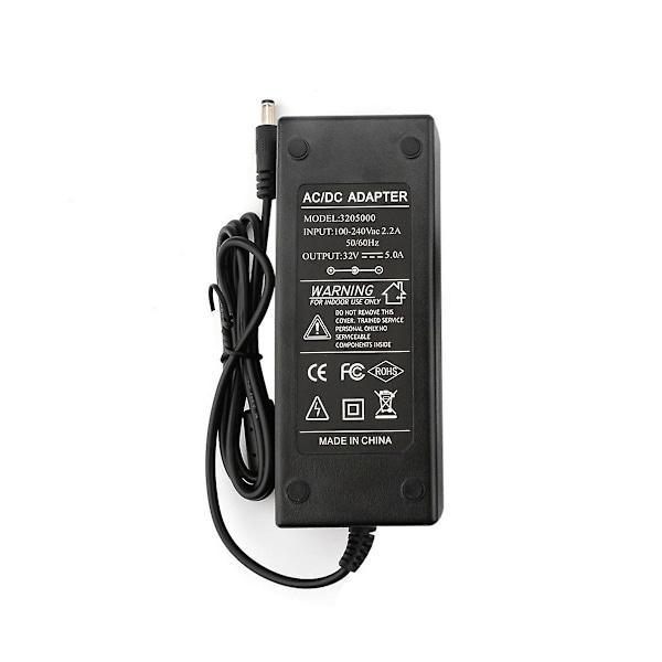 Forsterker strømforsyning 32v 5a bryter strømforsyning for Tpa3251 Tas5630 Tpa3255 Tas5613d Tda7498e lydforsterker Eu-plugg [GGL] Black
