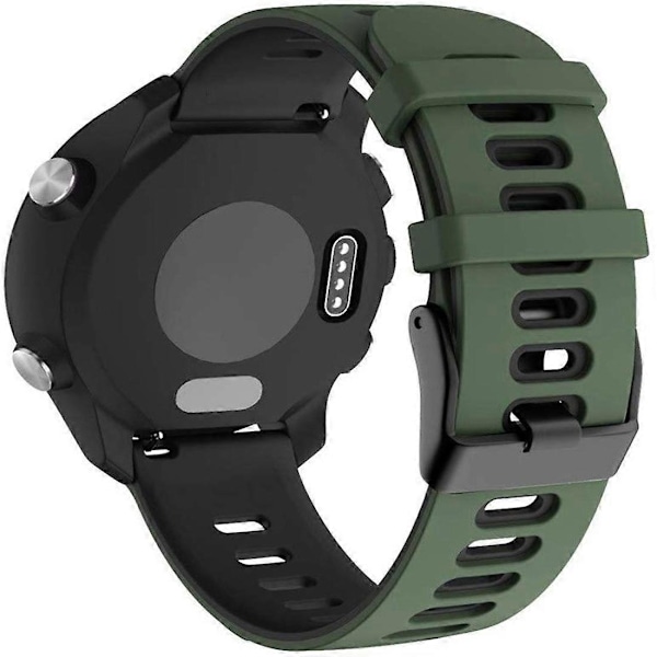 Garmin Forerunner 245 -kelloon sopiva kaksivärinen silikoniranneke (punainen + musta) Garmin Forerunner 245 -kelloon (LGL)