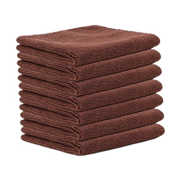 7 kpl Mikrokuituinen Puhdistusliina Puhdistuspyyhe Monitoiminen Tiskirätti Mikrokuitupyyhkeet Keittiöön Astioille Autolle Kotiin Toimistoon LGL Brown 30cmx30cm