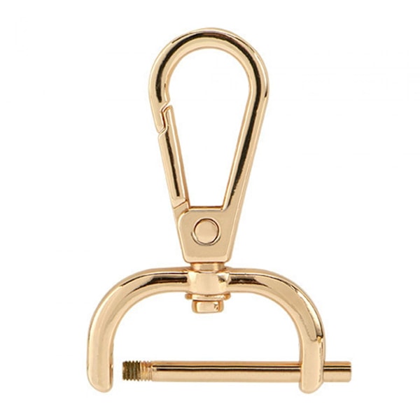 Drejelige karabinhager Udskiftning DIY Håndværk Trigger Clips Drejelige hummerlåse 25mm Guld (LGL)