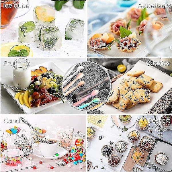 Mini Serveringstænger Istænger Køkkentænger Appetizertænger - GOD LGL White