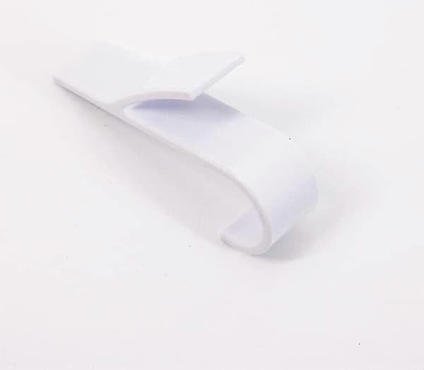 6 Stycken Universal Handdukstork Krok - Plast, Vit (LGL)