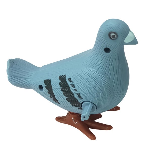 Spring Pigeon Toy Wind-up Statue Childhood Interactive Toy Home Pubs Ornament[GL]