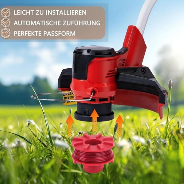 Erstatningsspoler for Einhell GE-CT 36/30 LI E SOLO, AGILLO 36/255 BL, AGILLO 18/200 gresstrimmere 3405096（LGL）