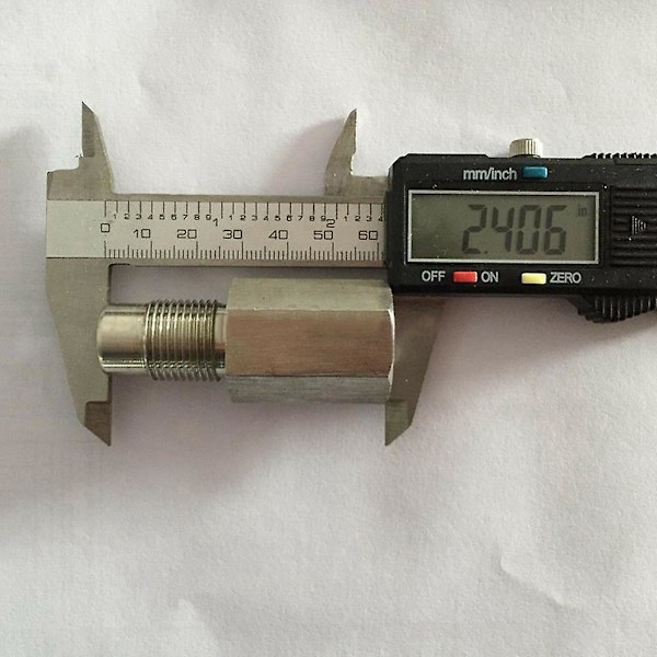 Oxygen O2 Sensor M18X1.5 Förlängare Spacer Adapter Bung Katalysator CEL Eliminator Biltillbehör LGL silver