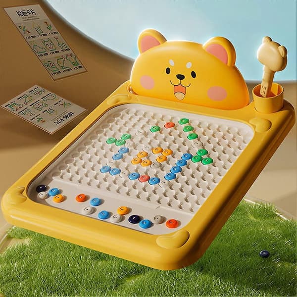 Magnetisk ritbord med tecknat motiv för barn, säker, robust och resevänlig design, perfekt för förskolebarns utbildning (LGL) Rabbit Large