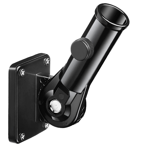 Flagstangsholder Monteringsbeslag Justerbar Flagstangstang Hitch Beslag Multi-position Flagstang Mo [L] Black