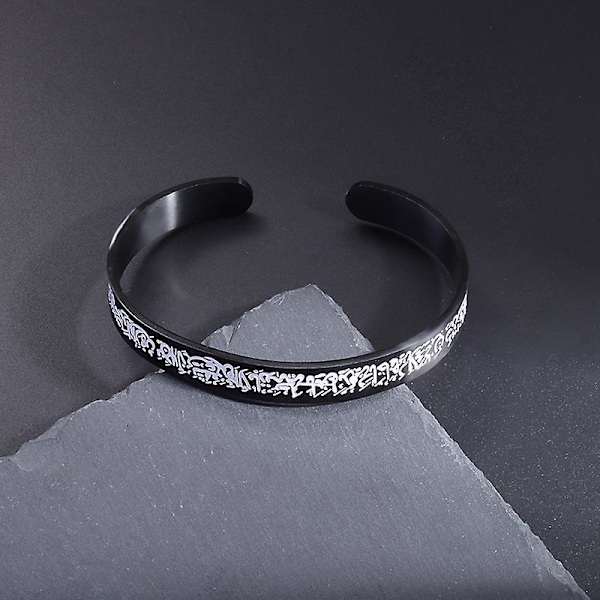 Islamisk Muslim Ayatul Kursi Sutra Manchet Armring Charm Mænd Og Kvinder Rustfrit Stål Religiøs Amulet Smykker LGL AL19964-Rose gold