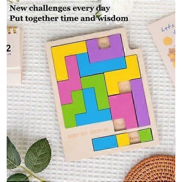 Daglig puslespillkalender i tre, en side om dagen med 365 dagers utfordringer LGL