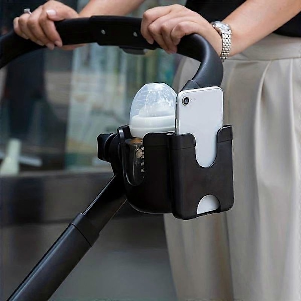 2-i-1 Barnevogn Kopholder Organizer: Universal Kopholder Til Barnevogne, Cykler, Kørestole LGL