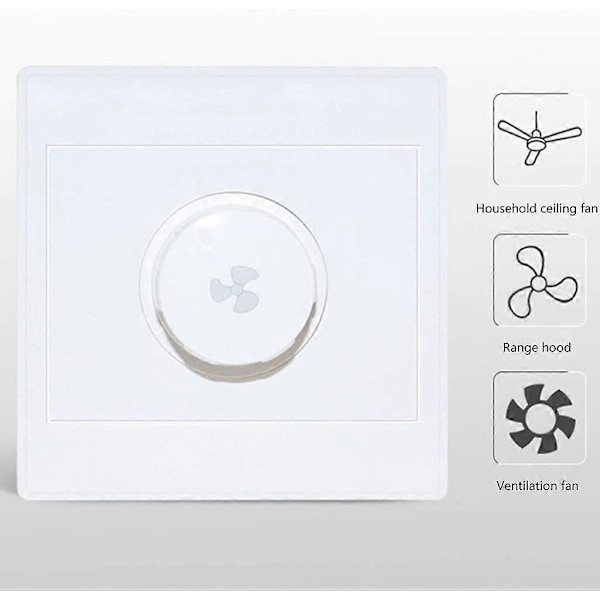 86 Typ Takfläkt Justering Steglös Hastighetsregulator Väggströmbrytare 220V 10A för 15-300W Dimmer (LGL)