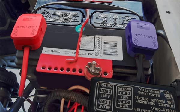 Par Lug Quick Release Bilbatteriterminaler, Campingvogn, Par af Terminalstik (LGL)