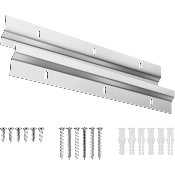 Fransk list bildhängare, 2 st Z-bar interlocking väggmontering fäste bildhängande hårdvara kit för hängande målning