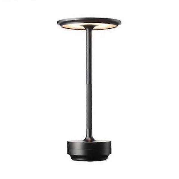 Trådløs bordlampe Dæmpbar metal USB genopladelig bordlampe LGL black