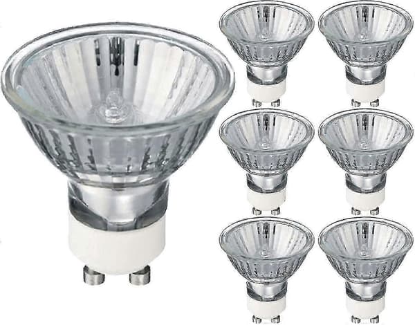 6-pack 35w 240v Dimbar Gu10 Halogen Spotlightlampor 2700k Varmvit (energiklass G) (LGL)