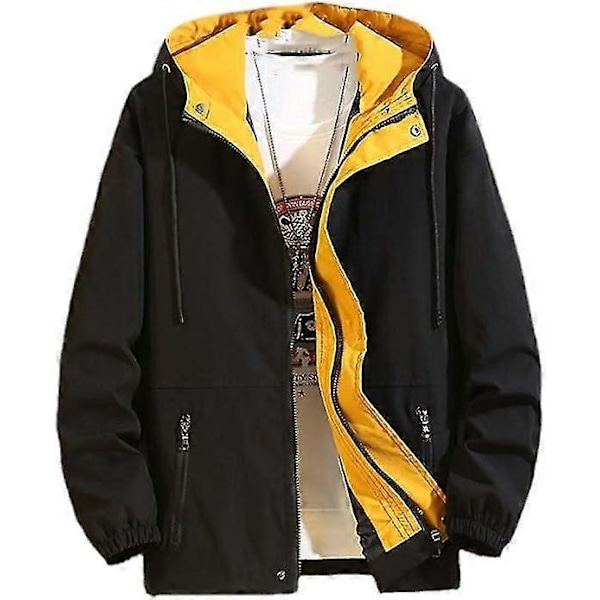 6xl 7xl 8xl Plus Size Herrejakker Forår Efterår Casual Mode Bomber Jakke Herre Overfrakke Ny Baseb LGL Black M