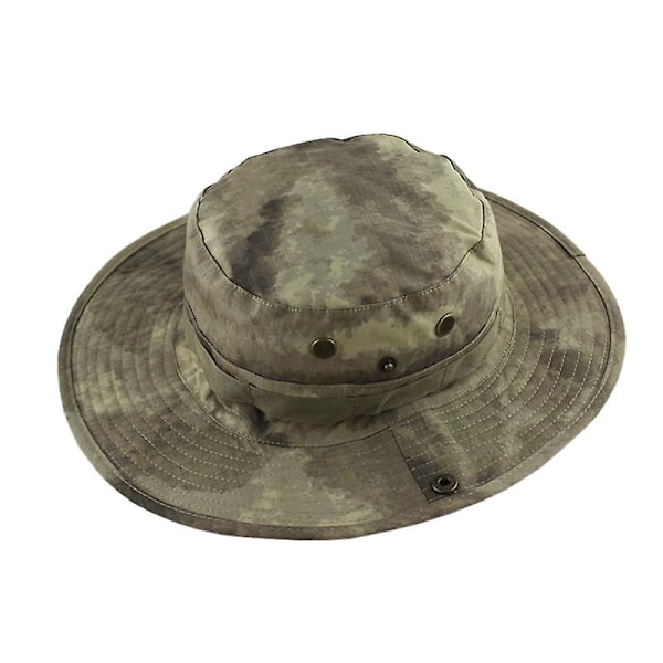 Maastokuvioitu taktinen airsoft-sniper boonie -hattu metsästyshattu kalastus ulkoilu leveälierinen lippis unisex ulkoilu vaelluslippis LGL AT 59CM