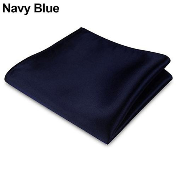 Herrsiden Satin Solid Plain Color Näsduk Hanky Fickduk För Bröllop Fest