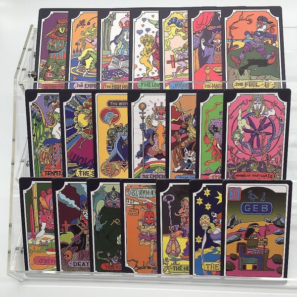 Jojo's Bizarre Adventure Tarotkort 22 Grand Akana + 9 Royal Gods, totalt 31