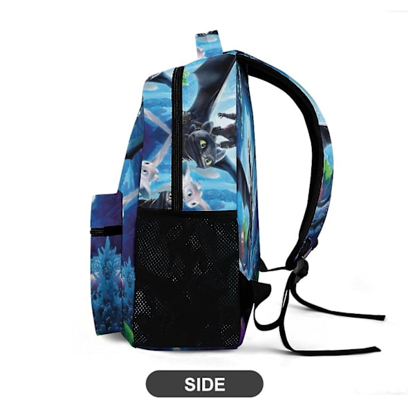 i138 Hur du tränar din drake Barnryggsäckar Söt skolväska Bokväska Casual Daypack Utomhus Resa Ryggsäck för pojkar flickor eadd138