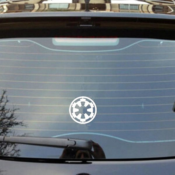 5 stk. De Star Wars Galactic Empire Bil Karosseri Kofanger Vindue Dekoration Dekaler Mærkat Mengxi [L] White