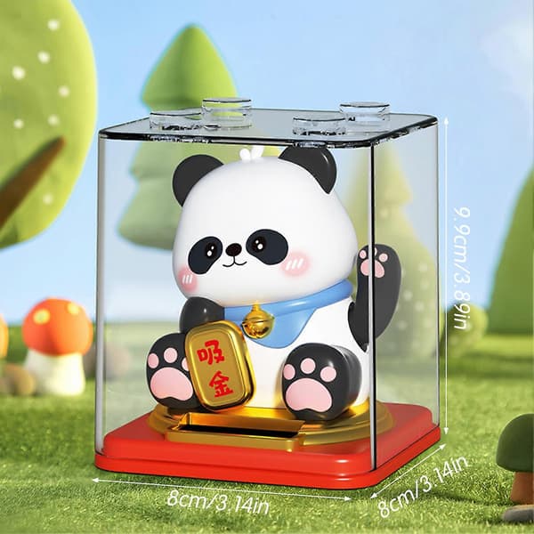 Solar Lucky Panda Bil Dashbord Dekor Figur Impliserer Lykkebringende Auto (LGL) Xj Panda