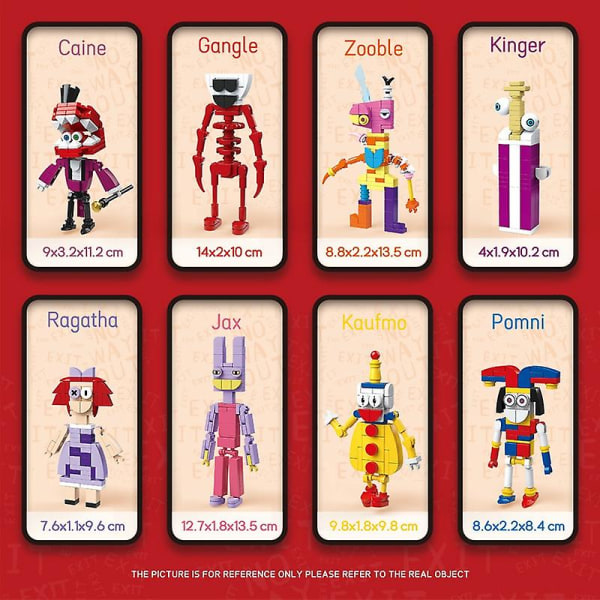 503 st/set 2023 Nya The Amazing Digital Circus Joker Byggkloss Figur Leksak[GL]