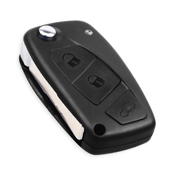 2/3 Knappar Bilnyckelskal För Fiat 500 Punto Stilo Ducato Panda Doblo Bravo Fällbart Fjärrkontroll Nyckelfodral Oskuret Blad LGL 2 Buttons Blue