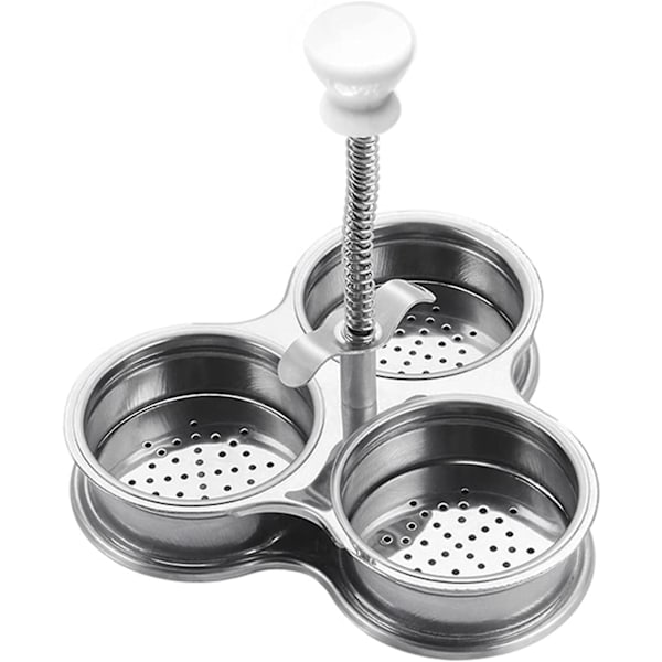Kestävä ruostumattomasta teräksestä valmistettu munankeitin, helppokäyttöinen uppomunien aamiaisbrunssille, 1 LGL SIZE 2