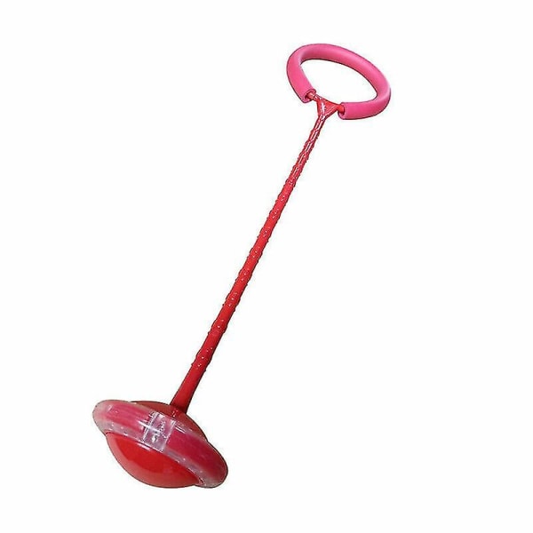 Kids LED Blinkande Skip Ball Ring Ankel Hopprep Träning Hoppa över rolig leksakspresent[GL] Red