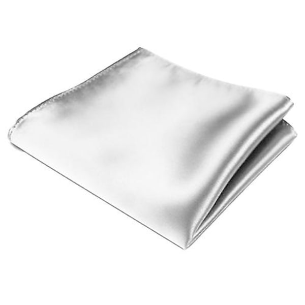 Herrsiden Satin Solid Plain Color Näsduk Hanky Näsduk Fyrkantig Näsduk För Bröllopsfest