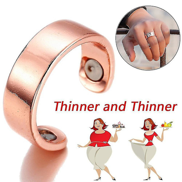 Blodtryksregulerende Ringe Unisex Magnetiske Sundhedsringe Personlige Anti-Snorke Ringe LGL Gold