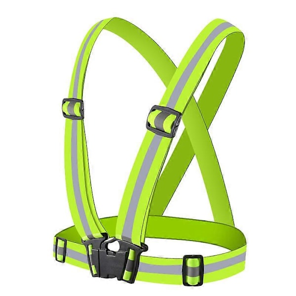 Safety reflective clothing reflective straps, green, 4x1.5cm