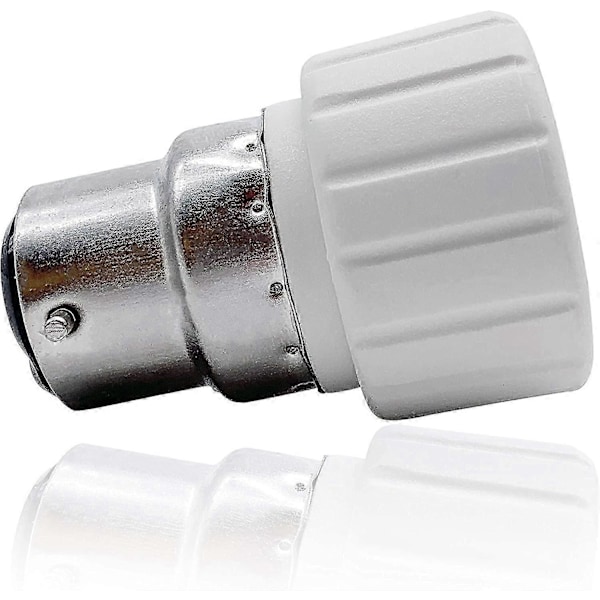 B22 till GU10 Lampfot Konverterare, Glödlampssockel Adapter, Värmebeständig Kontakt, 500W Max Watt, Upp till 220 Grader - 2-pack (LGL)