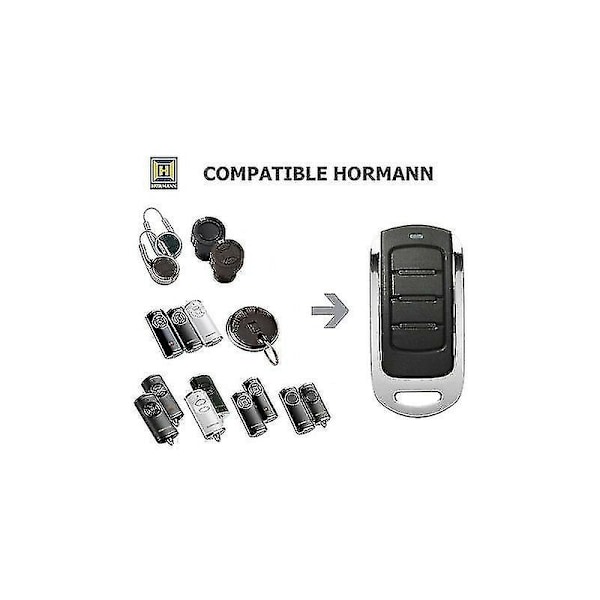 Allotech Hor4 fjernbetjening kompatibel med Hormann Hsm2 868 ,hsm4 868, Hormann Hs1 868,hs2 868,hs4 868 [GGL]