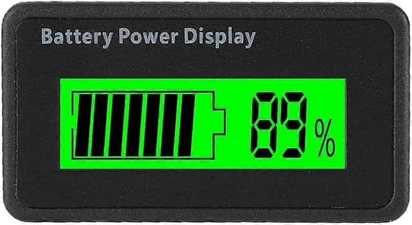 12-48V Universal Batterikapacitetsindikator Batteristrøm Display Tester Voltmeter (Grøn) (LGL)