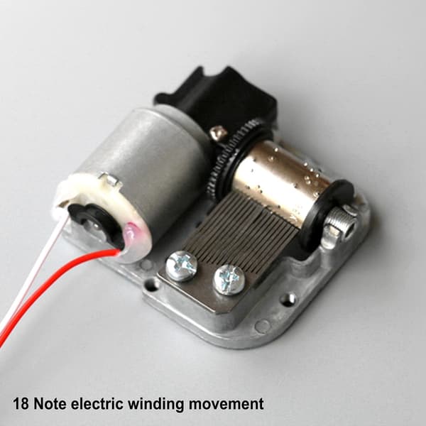 18 Note Musikalsk Mekanisme Bevegelse DIY 1.5V Batteridrevet Urverk Musikkboks Bevegelse (LGL) Solid Normal