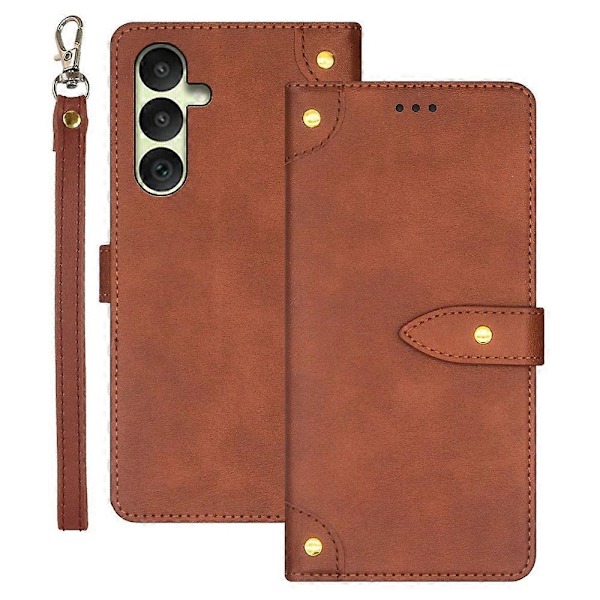 IDEWEI Beskyttelsesetui i PU-læder med flip-cover og kortslot til Samsung Galaxy A35 5G LGL Multicolor Style D