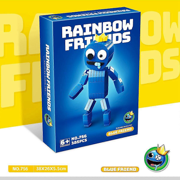 Rainbow Friends Byggeklodser Legetøj Rainbow Friends Figurer Byggeklodser Legetøj til Børn i Alderen 7-14 LGL Blue
