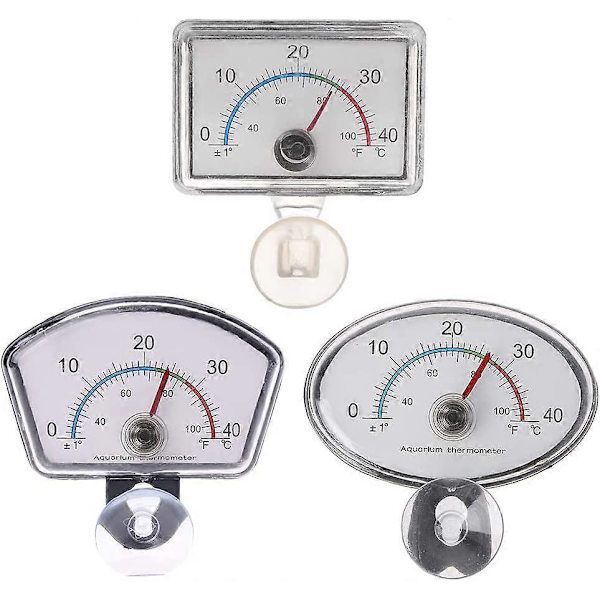 Akvarium Termometer Pekare Akvarietemperatur Urtavla Sugkopp Nedsänkbar (LGL)