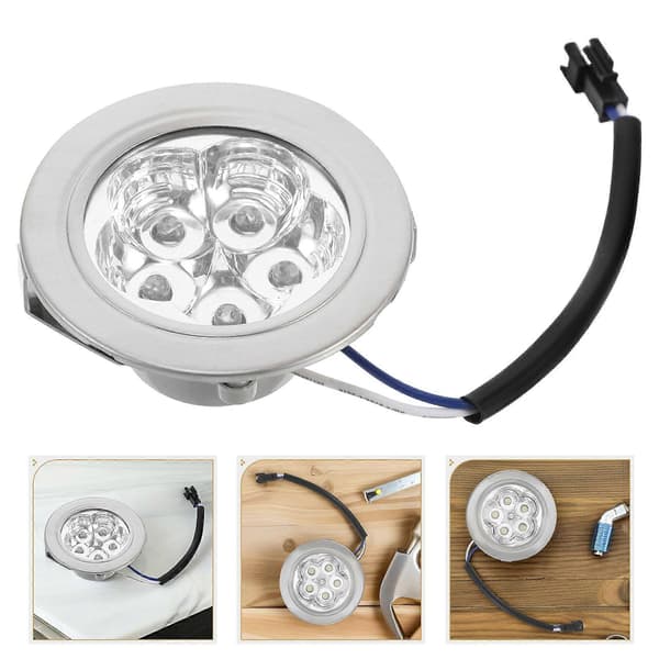 LED-lampor för köksfläktar, 4 st (LGL) Silver 7.00X7.00X3.00CM
