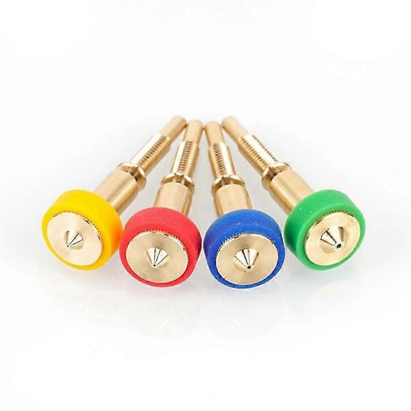 1 stk. Messing Titanium Dyse Heatbreak Messing Titanium Dyse til Hotend Ekstruder 0,8 mm LGL Photo Color